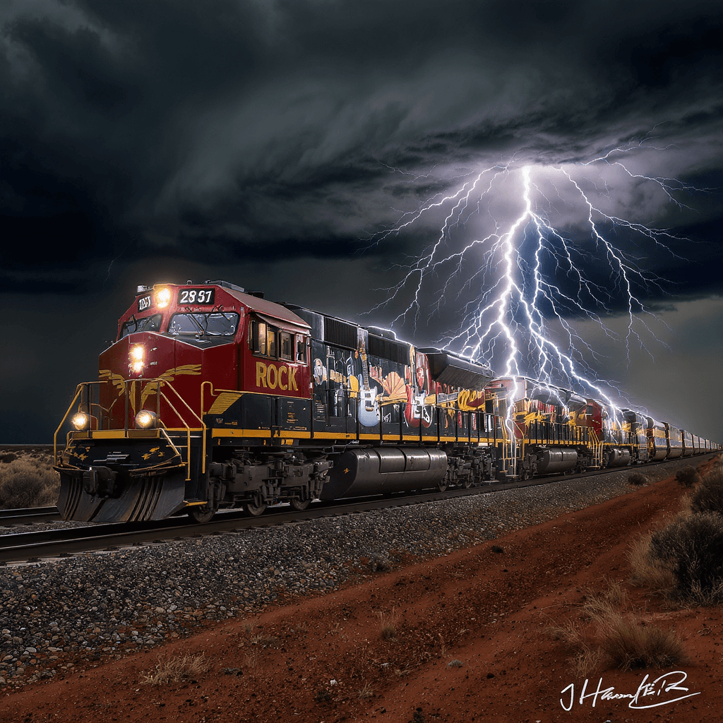 AI generated: Rock n Roll Train, Putting Corrupt Politicians on Notice, Military Tribunals. Rock on Amen, just one...