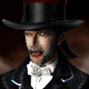 AI generated: (masterpiece of the highest quality:1.2), (ultra detailed), 1man, detailed face, glowing red eyes, b...