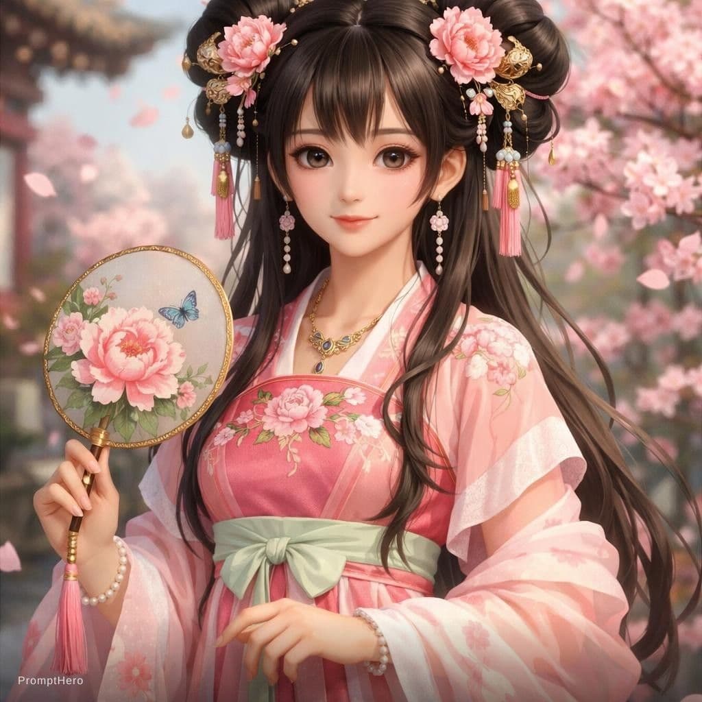 AI generated: piny girl