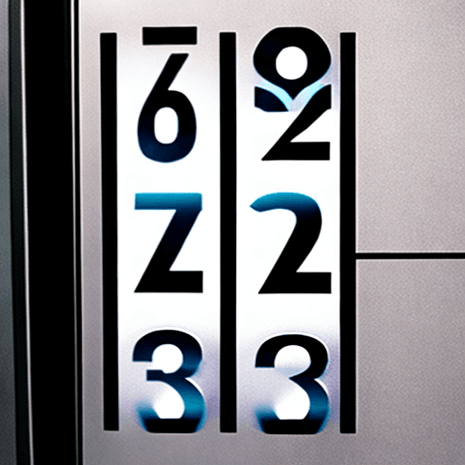 AI generated: numbered digital floor buttons inside an elevator