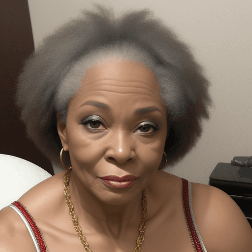 AI generated: african american gorgeous mature
 very busted
