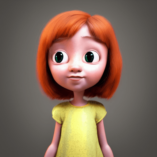 AI generated: Pixar style little girl, 4k, 8k, unreal engine, octane render photorealistic by cosmicwonder, hdr, p...