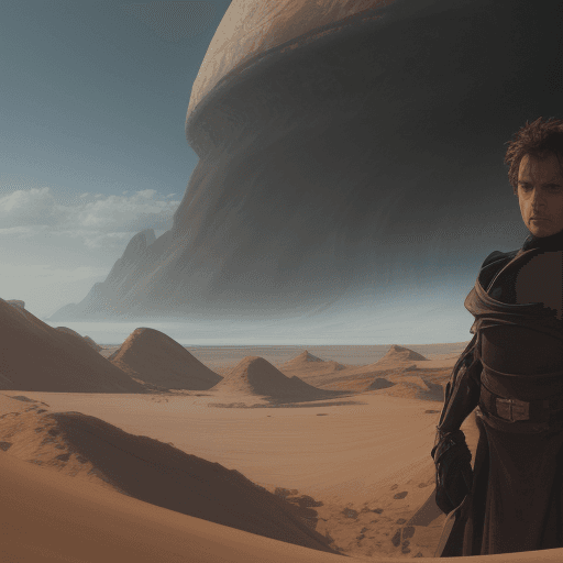 AI generated: landscape in the style of the film dune
