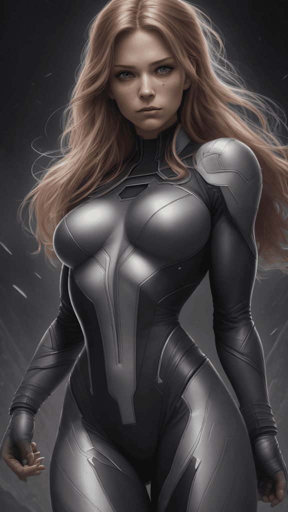 AI generated: (16k, best quality, master:1.2) HDR, Marvel Entertainment Art by, Rogue (AKA Anna Marie LeBeau), per...