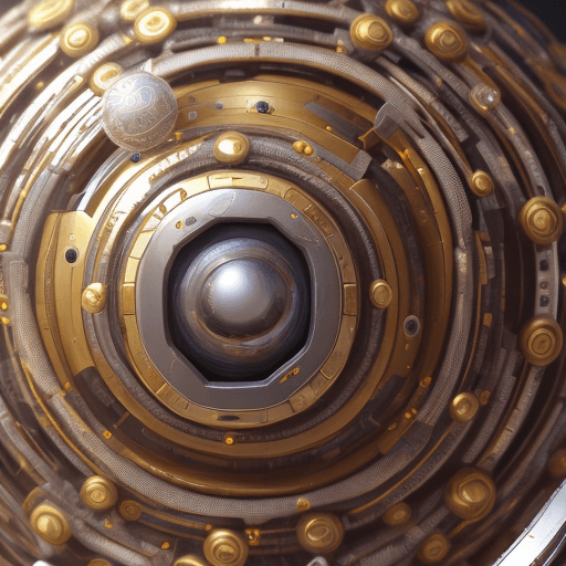 AI generated: huge gear sphere round close-up intricate artwork . octane render, trending on artstation,t symmetri...