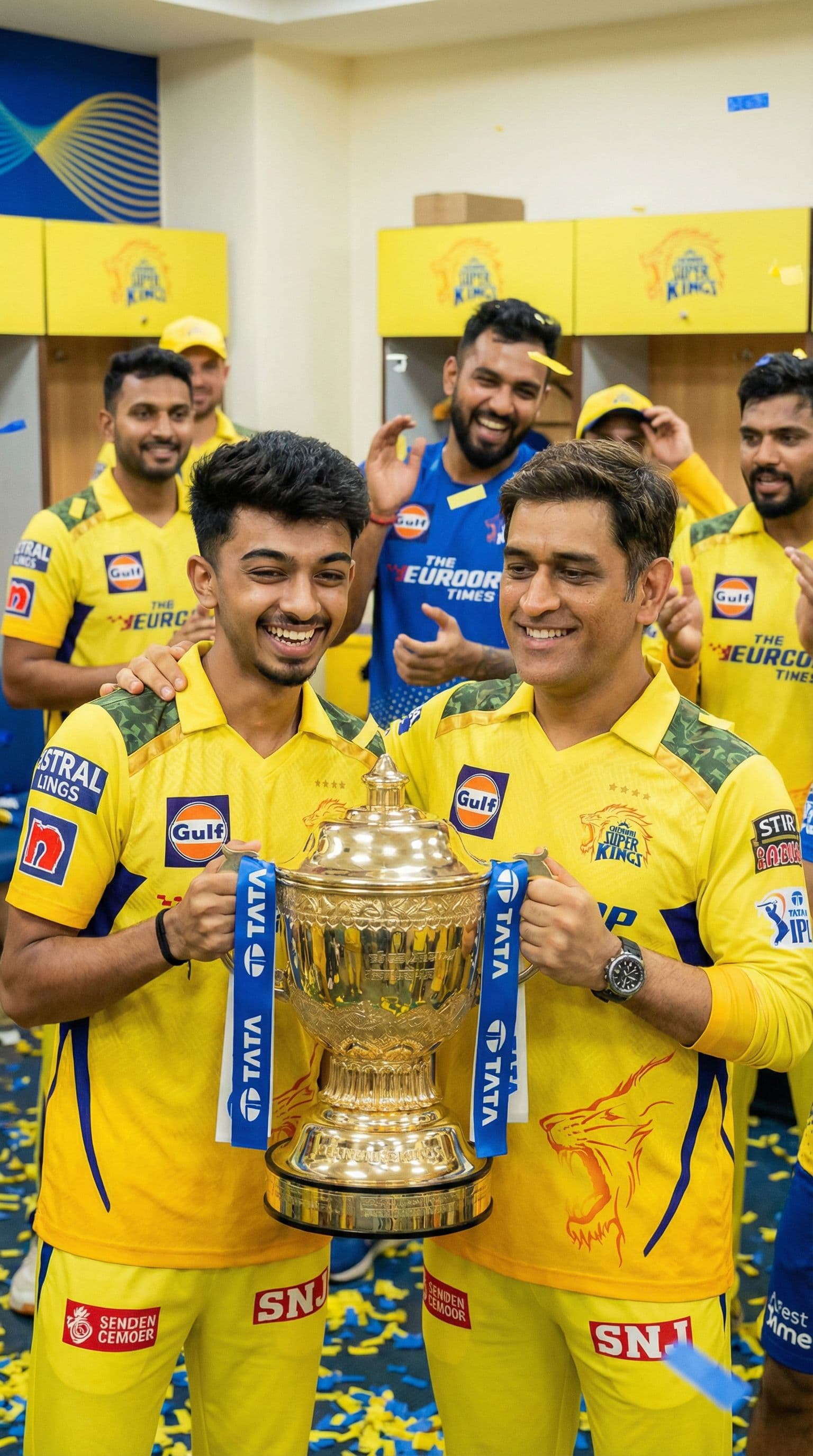 AI generated: Lifting trophy with msd csk 