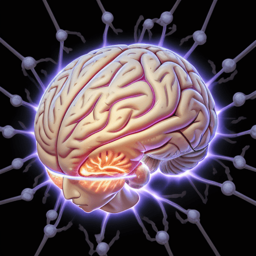 AI generated: Brain image, where it is the center of all types of attacks and supports it
