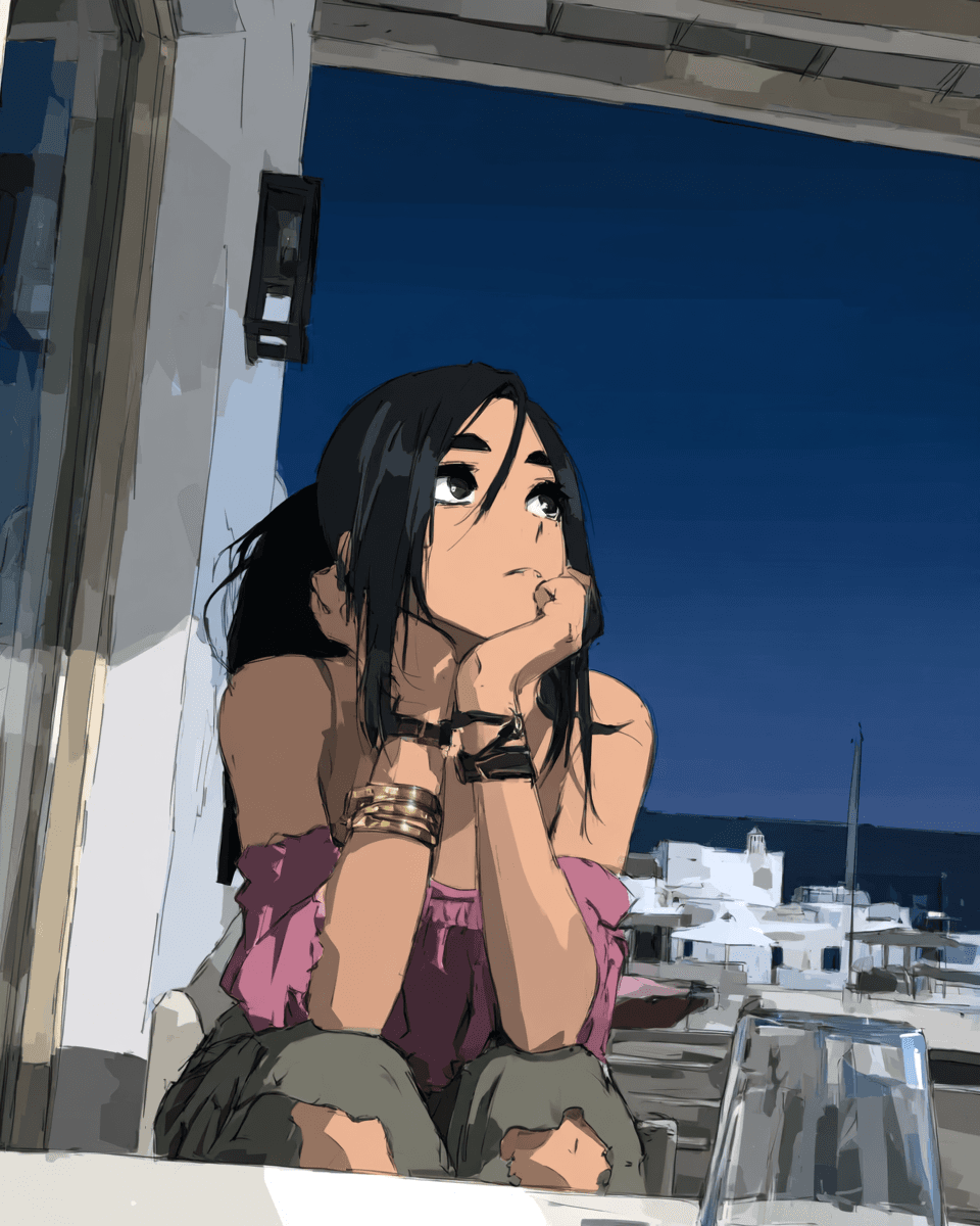 AI generated: woman, in the style of Kodak Gold 200 --chaos 75 --ar 4:5 --raw --sref 2683551810 --profile x3fq9up ...