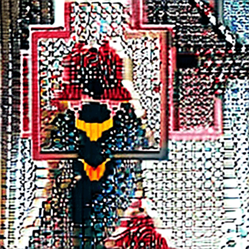 AI generated: a close up of a Henry Cavil in a black red and gold kree starforce uniform posing for a picture, ((s...