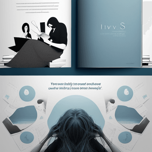 AI generated: Design a captivating book cover for "Living with Stress," a groundbreaking exploration of the challe...