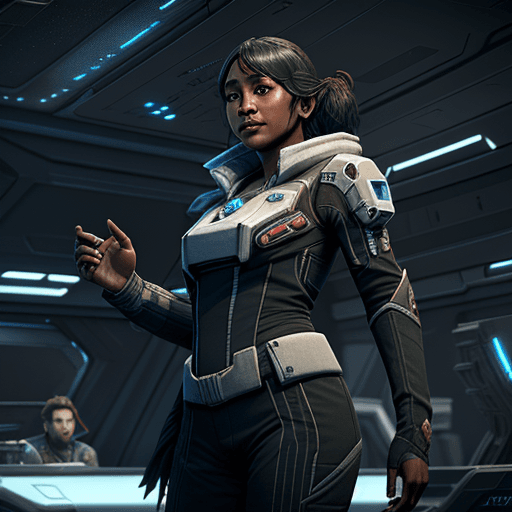 AI generated: jisuga talaviir morain in star citizen
