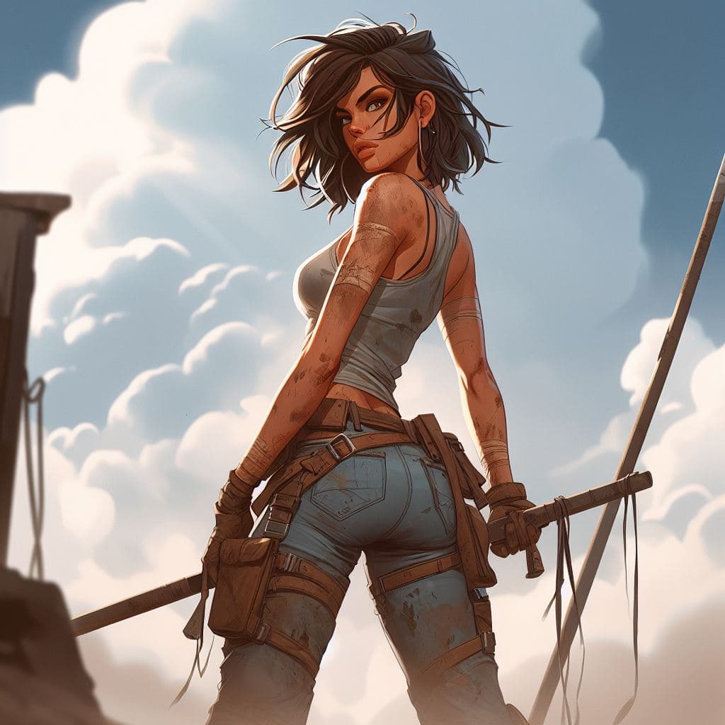 AI generated: Digital art, best quality, highly detailed, disney pixar style, full-length body shot: a stunning ba...