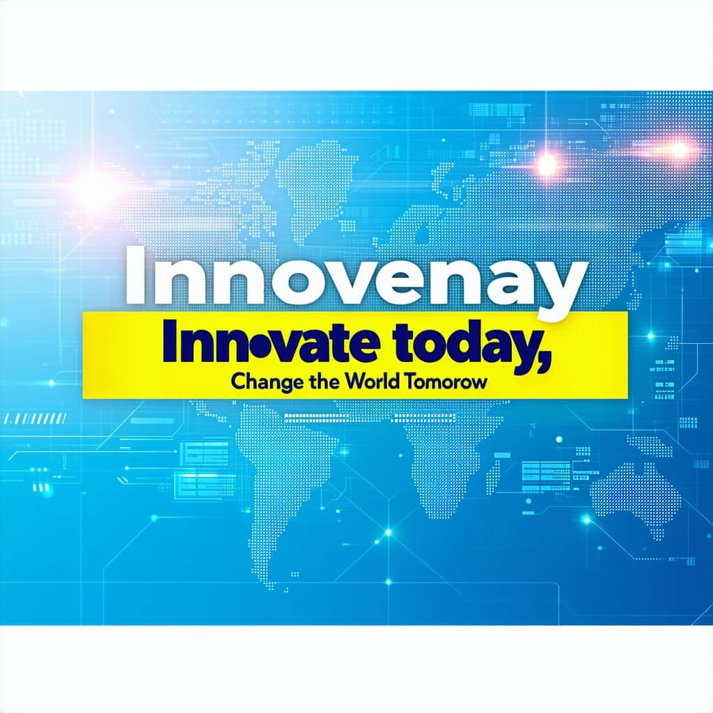 AI generated: Innovate today, Change the World Tomorrow