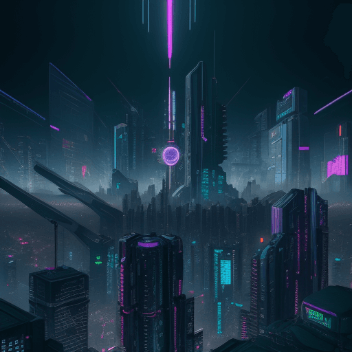 AI generated: Cyberpunk City with the lens of XL 0.9