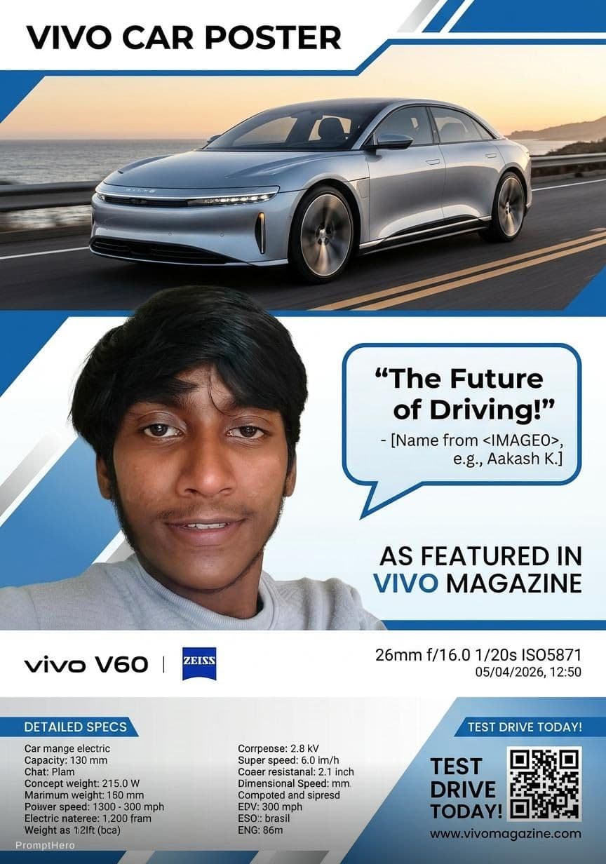 AI generated: Car poster printable a4 sheet version 
