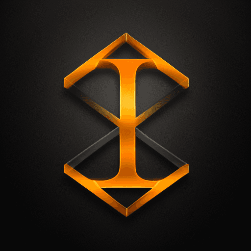 AI generated: Minimalist, elegant, and professional fashion logo design with black and gold 3D letters "T" 
"F" an...