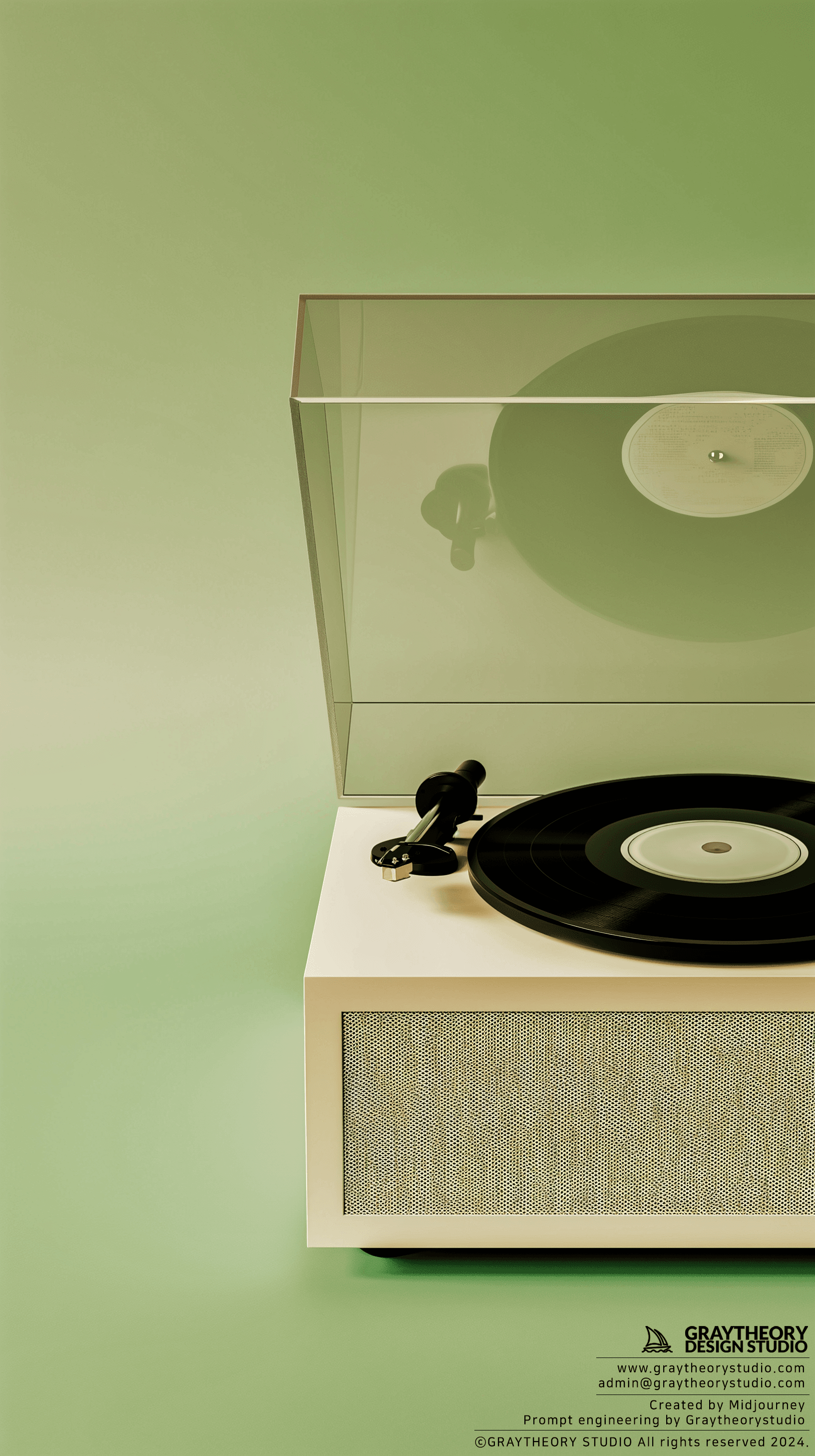 AI generated: Dieter Rams' Braun SK4 record player, Snow White, Nikon Z9, NIKKOR Z 50mm f/1.2 S lens, focusing on ...