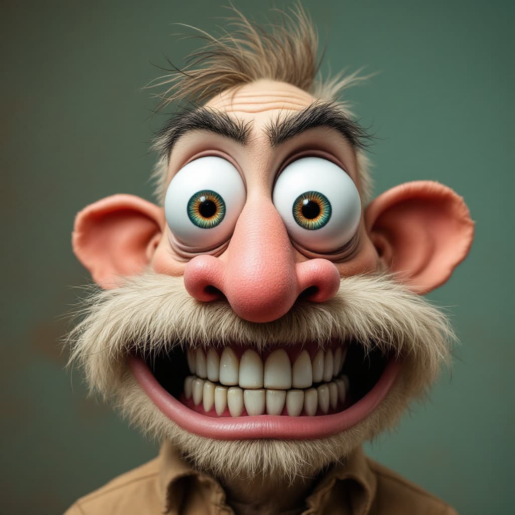 AI generated: "Imagine transforming the unique features of any individual into a whimsical character with big eyes...