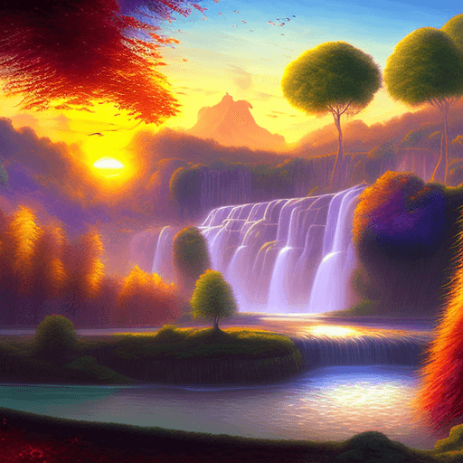 AI generated: style of vladimir kush, solarpunk, magical realism, sense of wonder and calm, beautiful natural back...