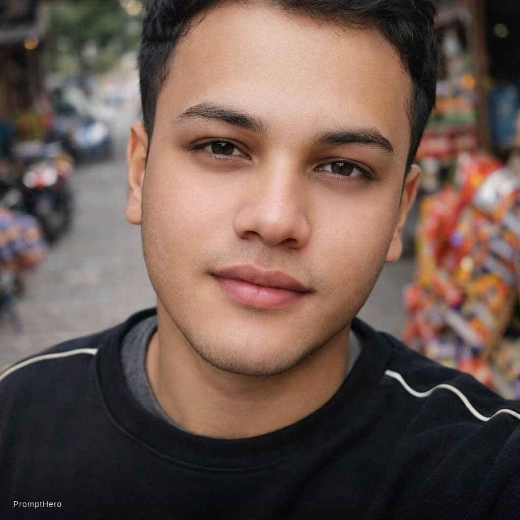 AI generated: young, indian, handsome man 