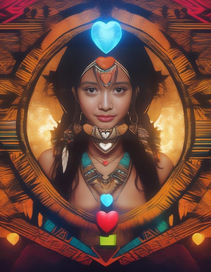 AI generated: totem animal totem aztek greeble tribal style fanart ornate fantasy heartstone ankama gta5 cover sty...
