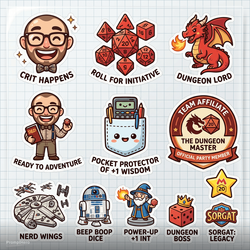 AI generated: Sticker for team affilate
