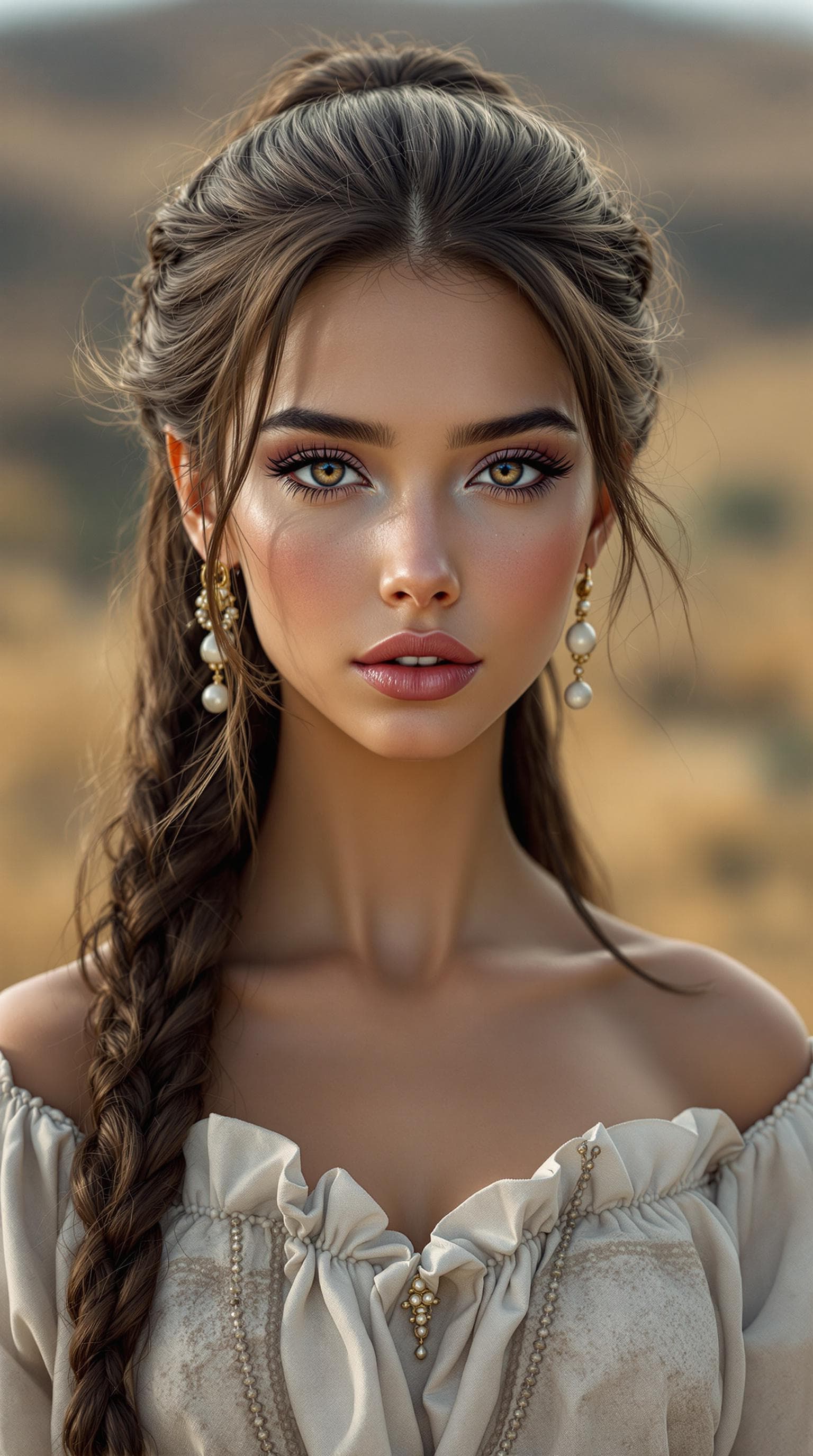 AI generated: a professional photo of a exceptionally beautiful girl in the world,  Egyptian, highly detailed, fut...