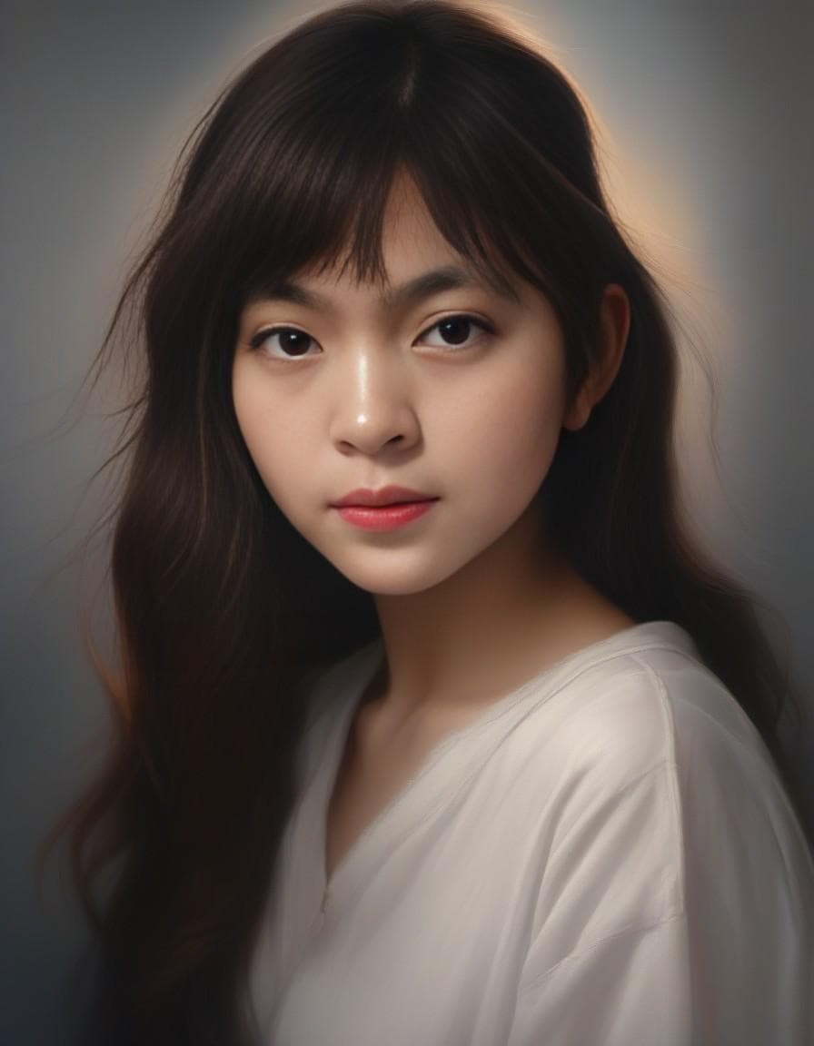 AI generated:  Create a mesmerizing hyperrealistic photo of a woman that captivates with her enigmatic allure. Foc...