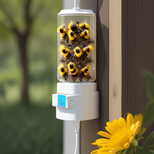 AI generated: Natural Charging Stations: Bee
