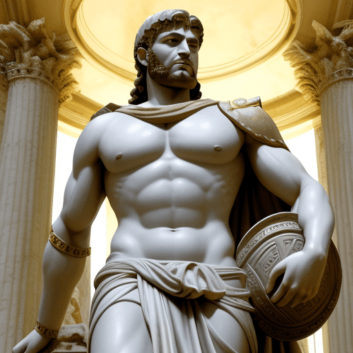 AI generated: roman emperor hero hercules