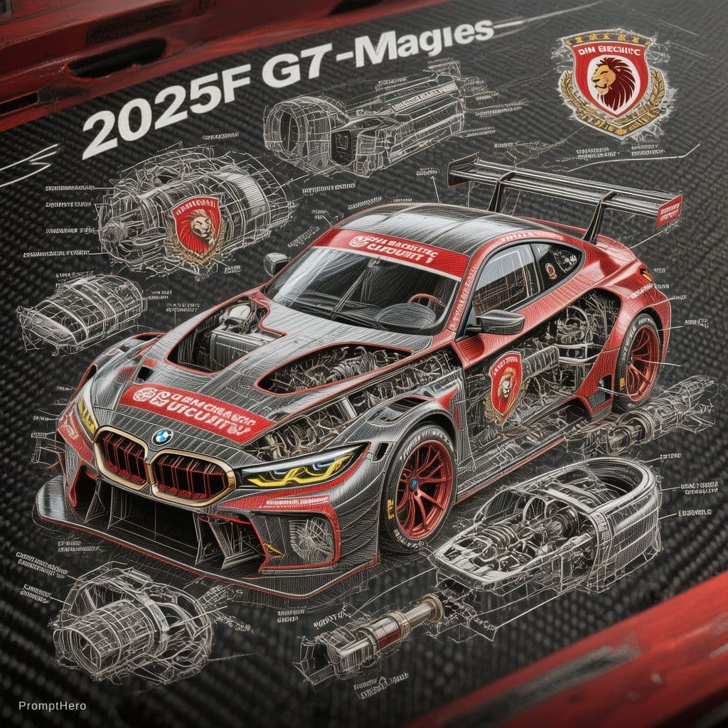 AI generated: Project Brief: 2025 BMW GT 3 Race Car Technical Illustration

Overview

Produce a detailed technical...