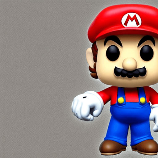 AI generated: Funko Pop of Mario