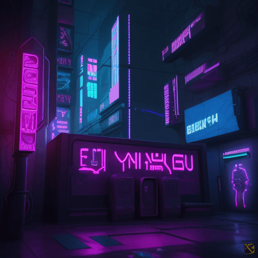 AI generated: neon inscription in cyberpunk style - The_belyash
