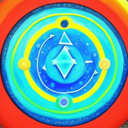 AI generated: Create a magical circle containing a  symbol of water and electricity mixed up in the middle of circ...