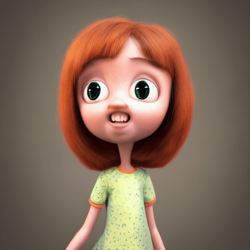 AI generated: Pixar style little girl, 4k, 8k, unreal engine, octane render photorealistic by cosmicwonder, hdr, p...