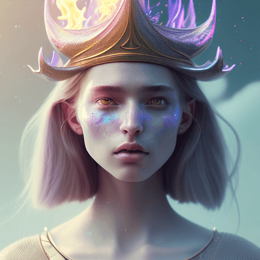 AI generated: cinematic, (realistic), intricate complexity, portrait shot, ray tracing, fantasy wizard hat, flame,...