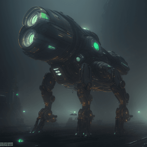AI generated: rendering, front view, upper body, hi-tech and strange body with complex system equipment with detai...