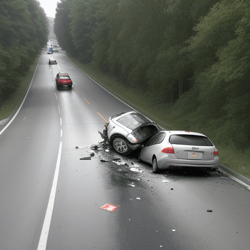 AI generated: Photo of a accident, caused of shortcuts way
