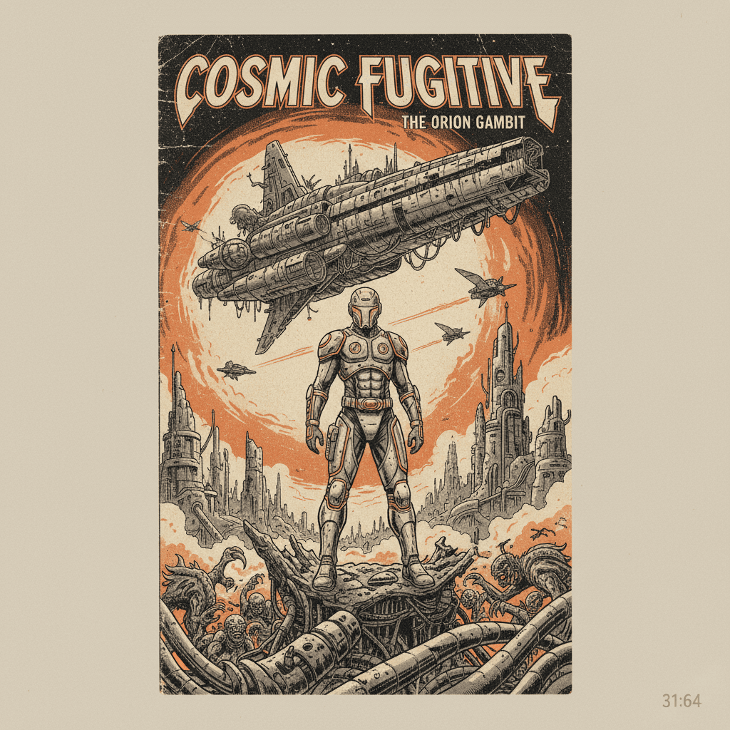 AI generated: scifi artwork by roblunda mccallum, in the style of blink-and-you-miss-it detail, full body, dark wh...