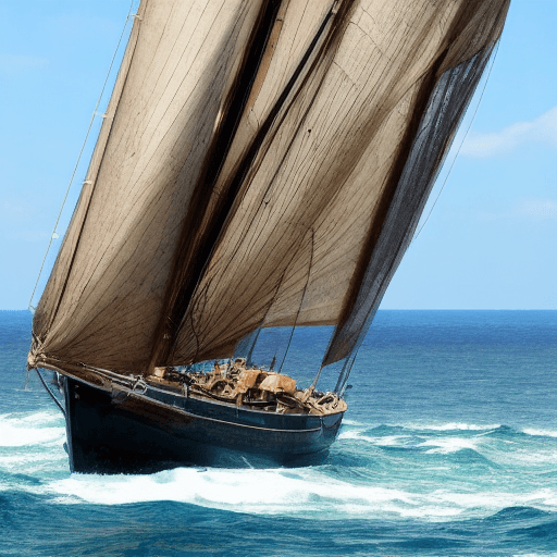 AI generated: a droagon on the sea