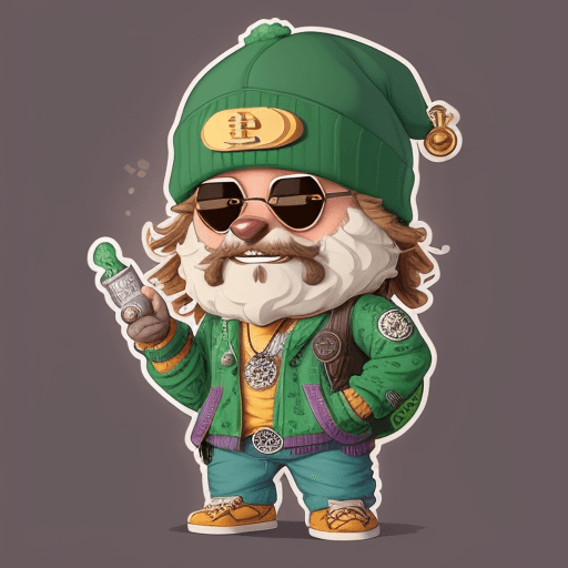 AI generated: Design an adorable, anthropomorphic crypto coin mascot to represent the $RugMeDaddy, featuring the m...