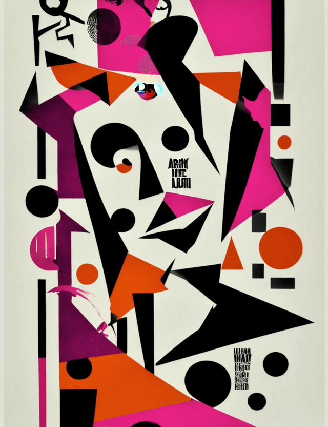 AI generated: Unapologetic, Perfectcore, bizarre, freaky graphic poster, strong graphic, line, Behance, award - wi...