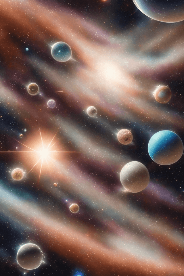 AI generated: high-quality professional photo of an adorable celestial cosmical ASTRO depiction of life in a space...