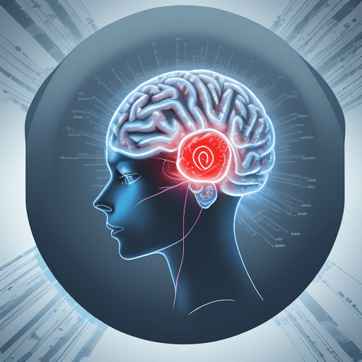 AI generated: Logo that represents a digital brain that combines these two subjects: business and AI