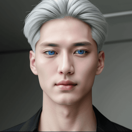 AI generated: "His piercing blue eyes gazed out from beneath a mop of striking gray hair, perfectly framing his ha...