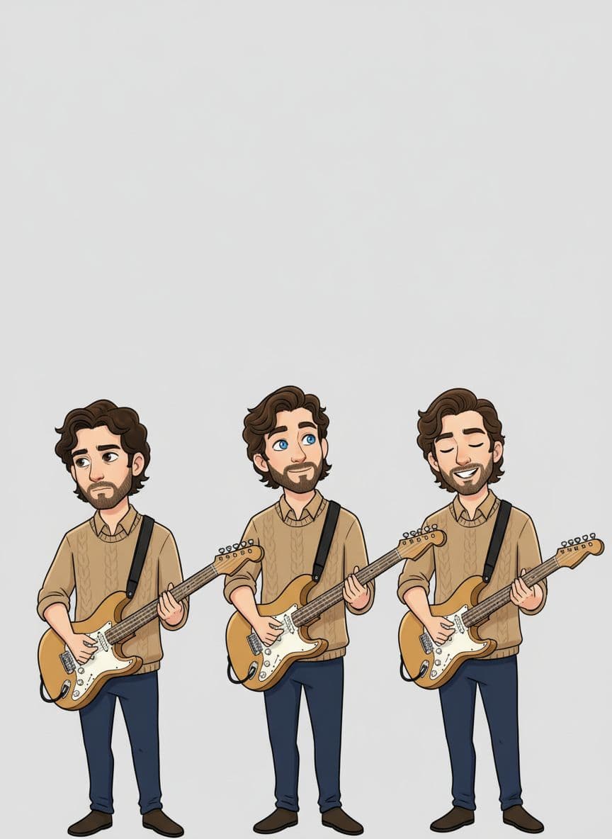 AI generated: "Create a cohesive cartoon-style illustration featuring four distinct characters. Each character mus...