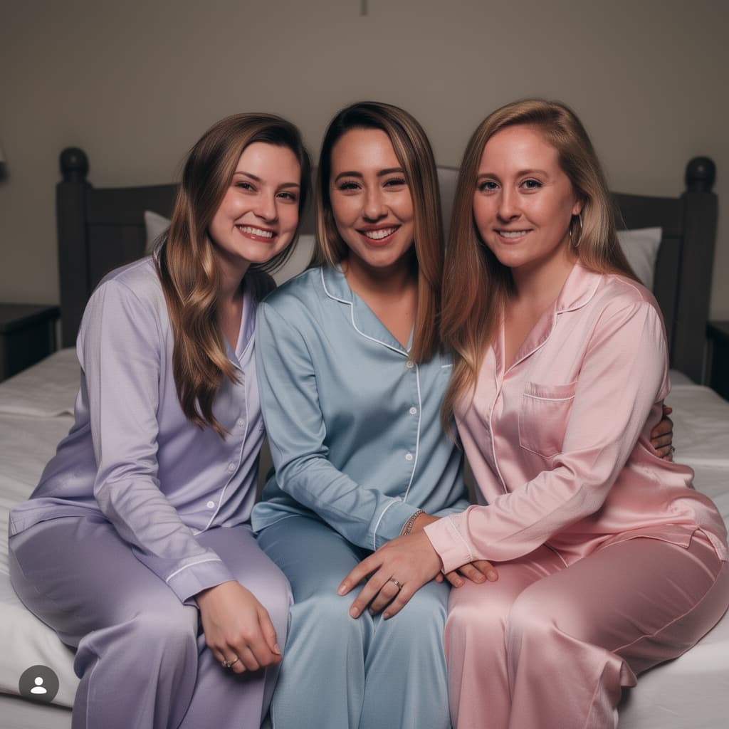 AI generated: Create a photorealistic image of these 3 girls.

3 nude adult women sitting on a bed in a dimly lit ...