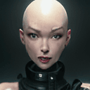 AI generated: Masterpiece,Best Quality a photograph of a beautiful hyper-realistic anime bald female , catalog sho...