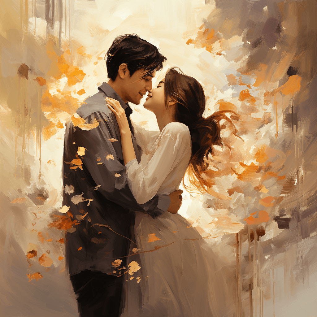 AI generated: Artistic representation of the emotion "joy" in a serene environment, capturing the essence and dept...