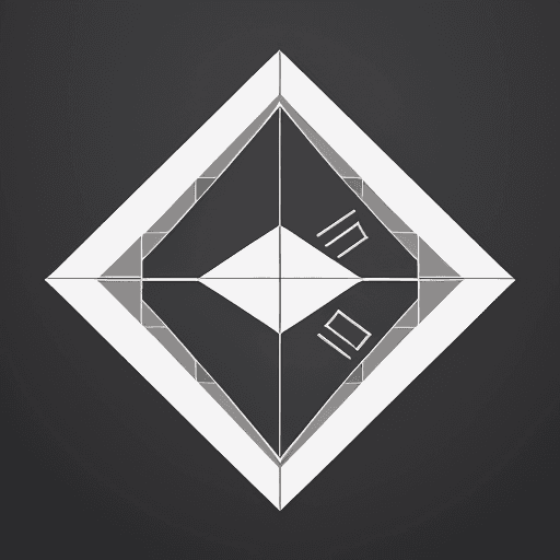 AI generated: The beauty and the beast geometric minimalistic logo 